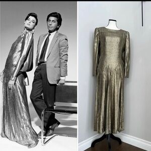 Vintage 80’s metallic dress